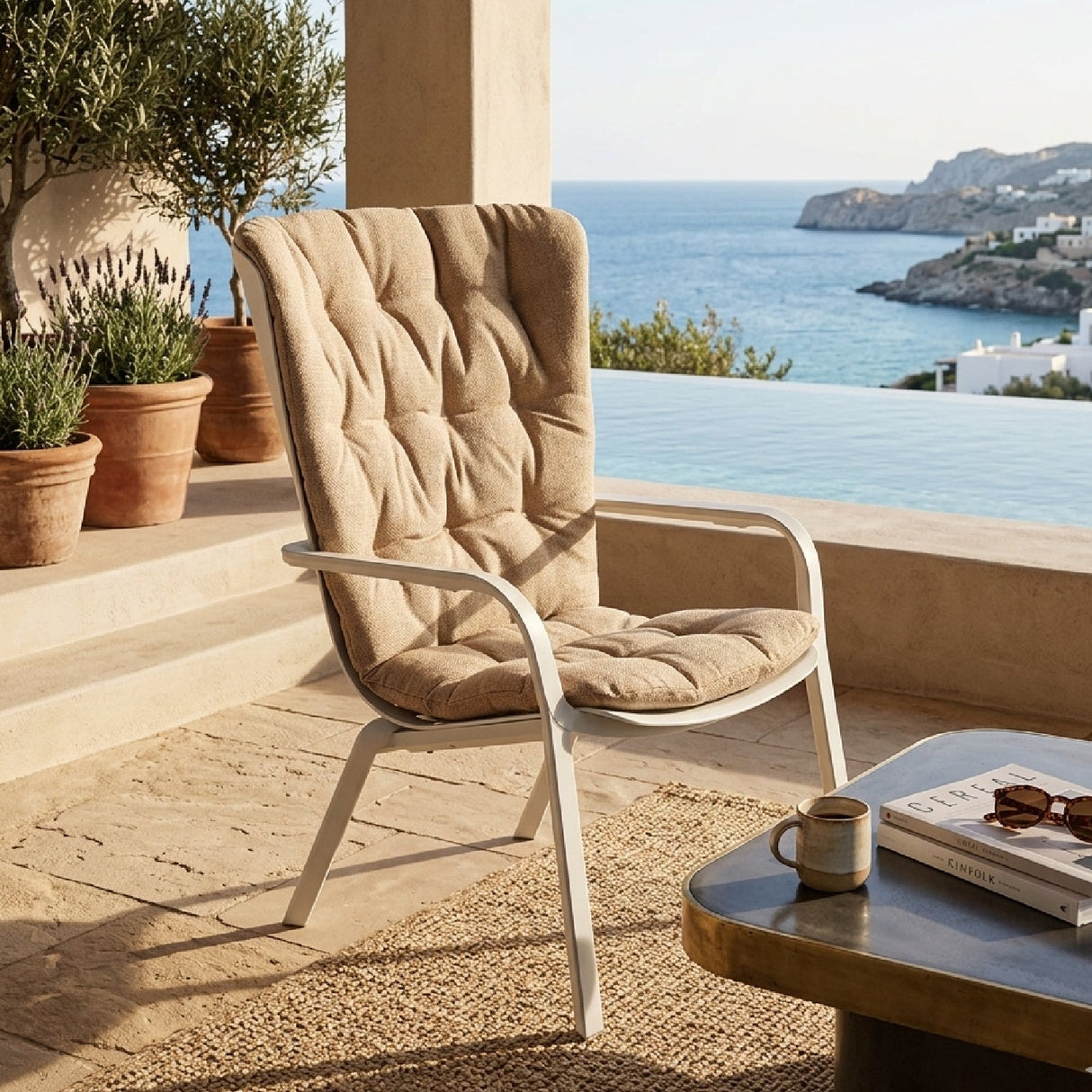   Square Perforated Reclining Armchair | Oroa.com