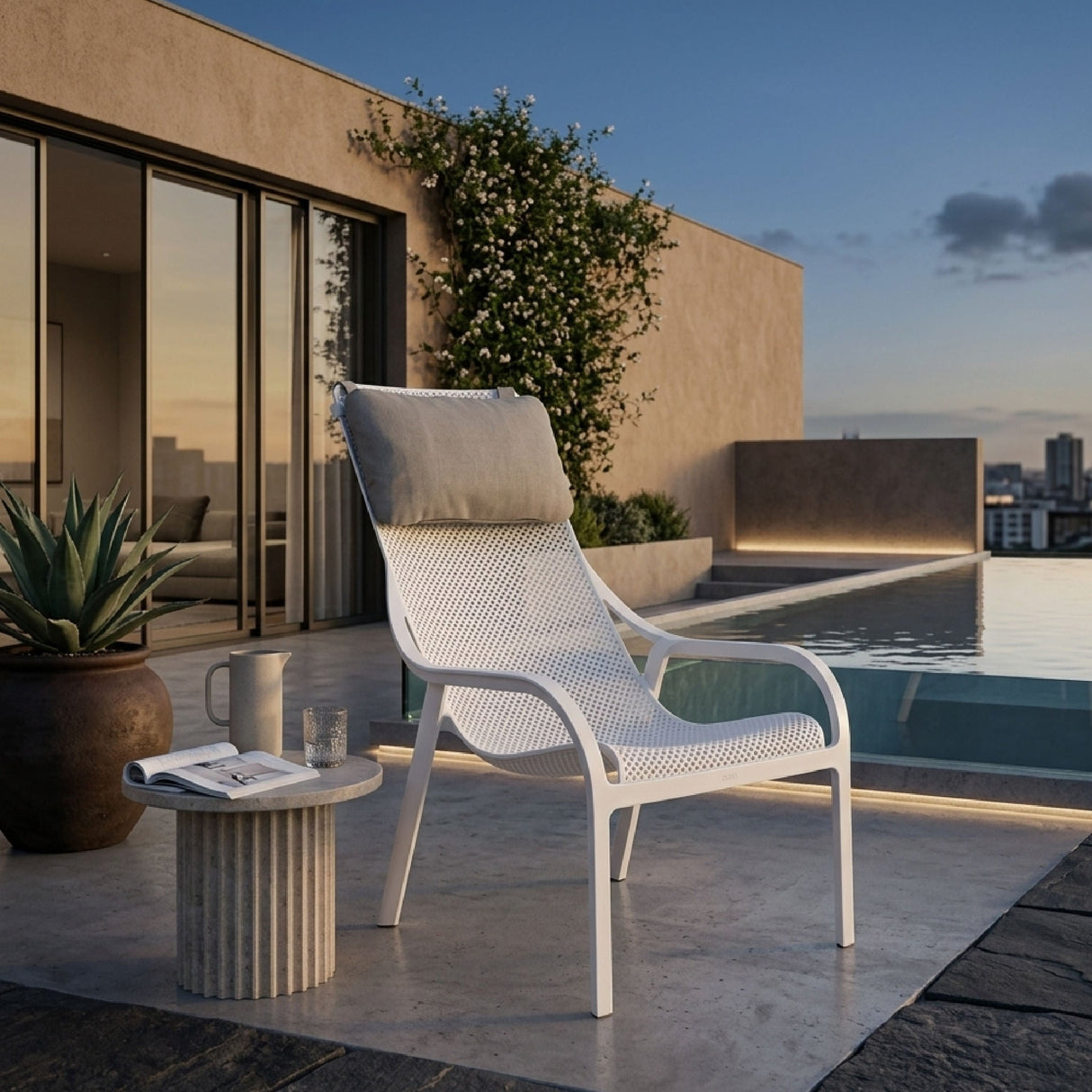   Perforated Outdoor Lounge Chair | Oroa.com