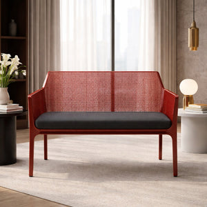   Outdoor Perforated 2-Seater Bench | Oroa.com