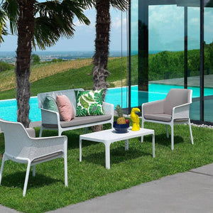   Outdoor Perforated 2-Seater Bench | Oroa.com