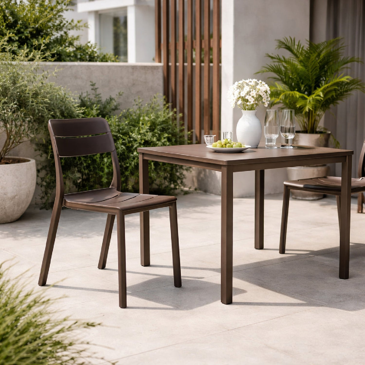   Fiberglass Outdoor Monobloc Dining Chair | Oroa.com