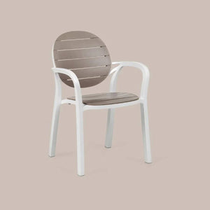   Round-Back Slatted Armchair | Oroa.com