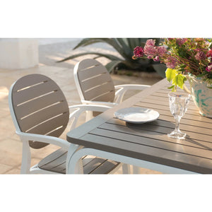   Round-Back Slatted Armchair | Oroa.com
