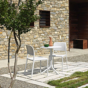   Perforated Fiberglass Outdoor Dining Chair | Oroa.com