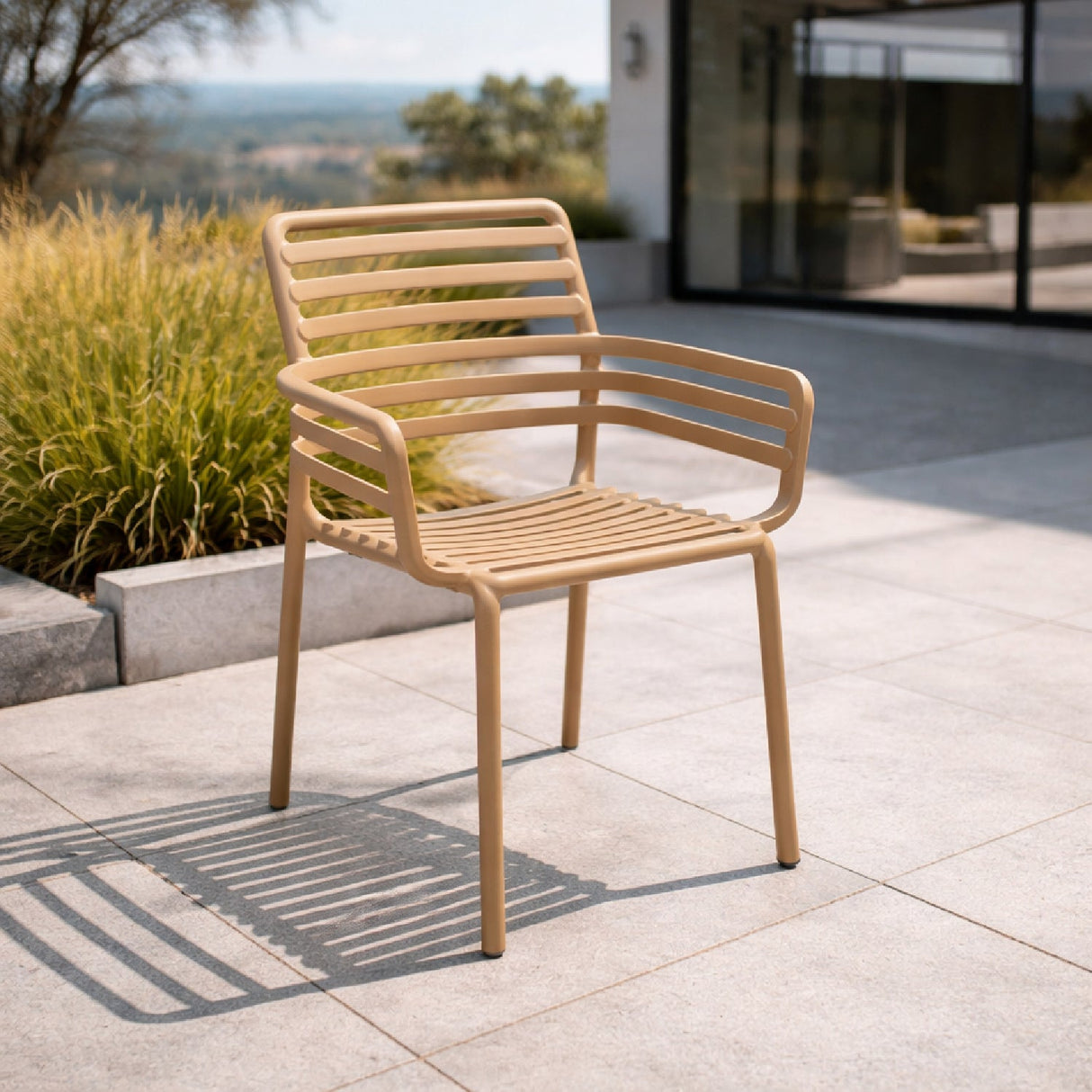   Slatted Outdoor Monobloc Armchair | Oroa.com