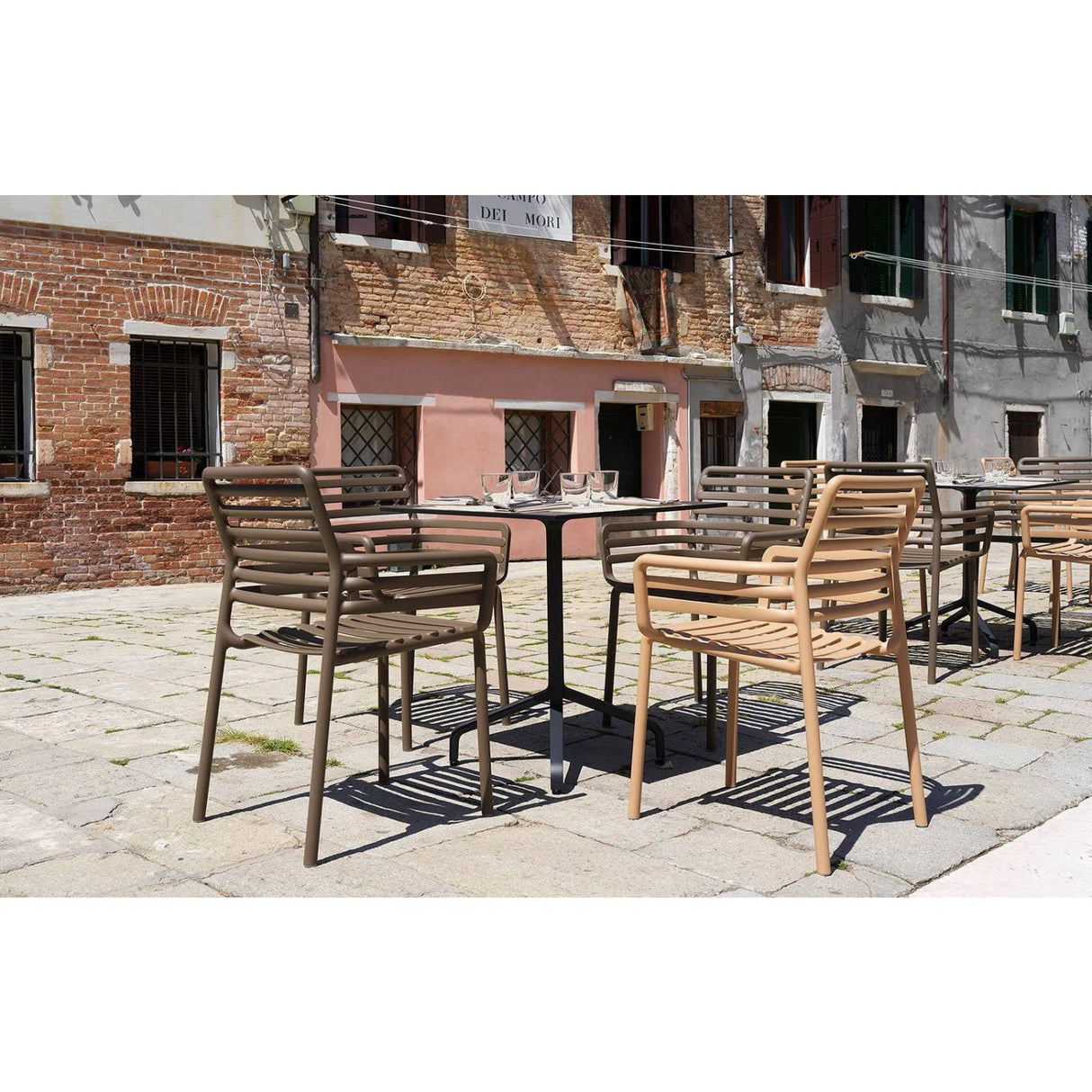   Slatted Outdoor Monobloc Armchair | Oroa.com