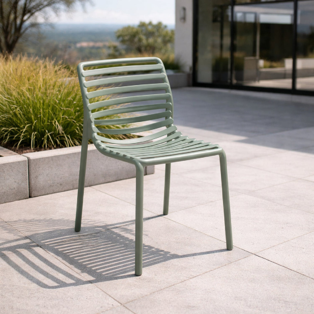   Slatted Outdoor Monobloc Chair | Oroa.com