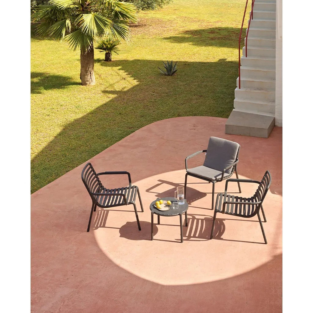   Slatted Stackable Outdoor Lounge Chair | Oroa.com