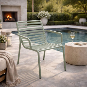   Slatted Stackable Outdoor Lounge Chair | Oroa.com