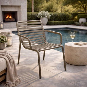   Slatted Stackable Outdoor Lounge Chair | Oroa.com