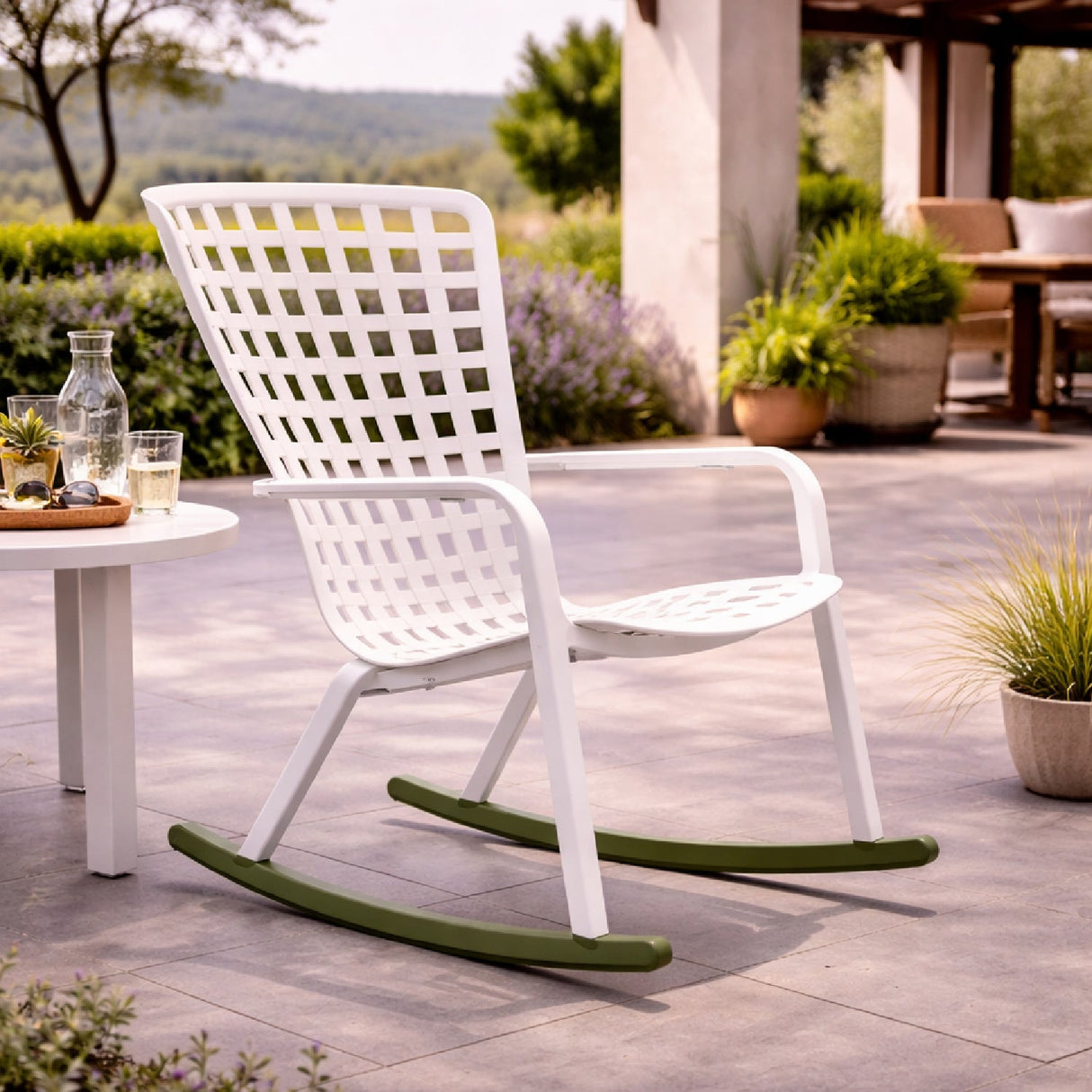   Square Perforated Reclining Armchair | Oroa.com
