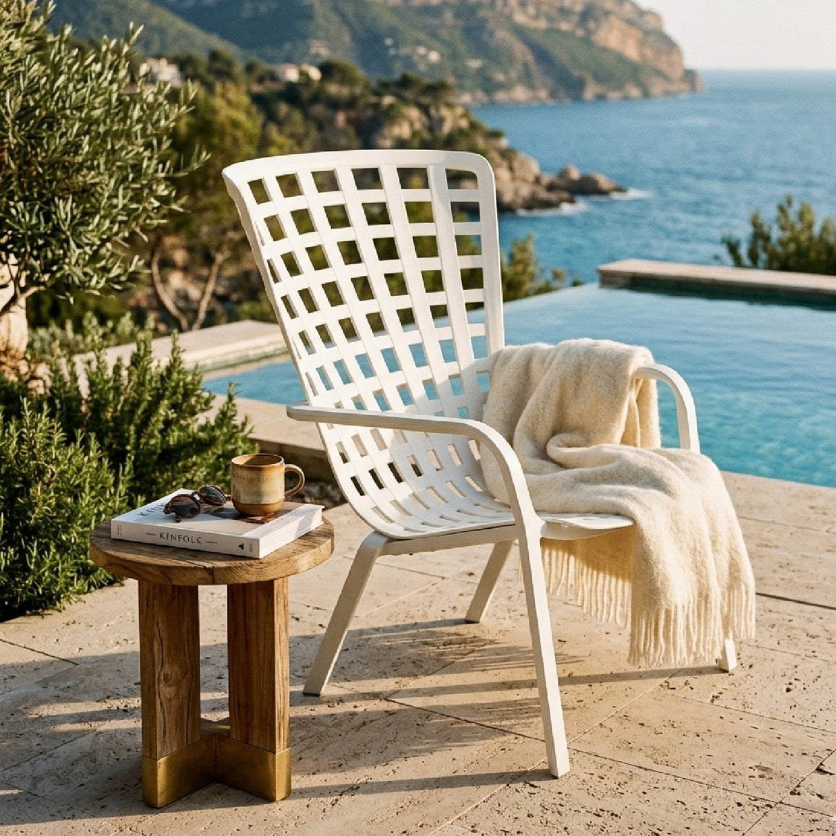   Square Perforated Reclining Armchair | Oroa.com