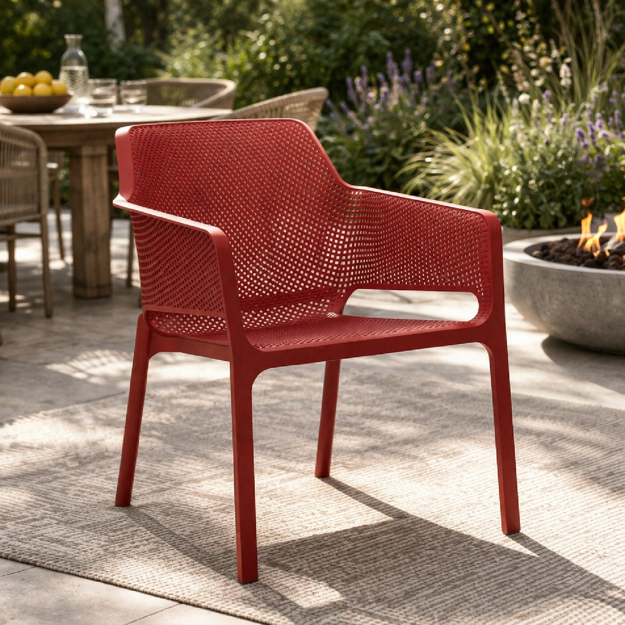   Outdoor Perforated Cushioned Armchair | Oroa.com