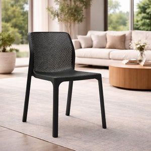   Perforated Monobloc Outdoor Dining Chair | Oroa.com