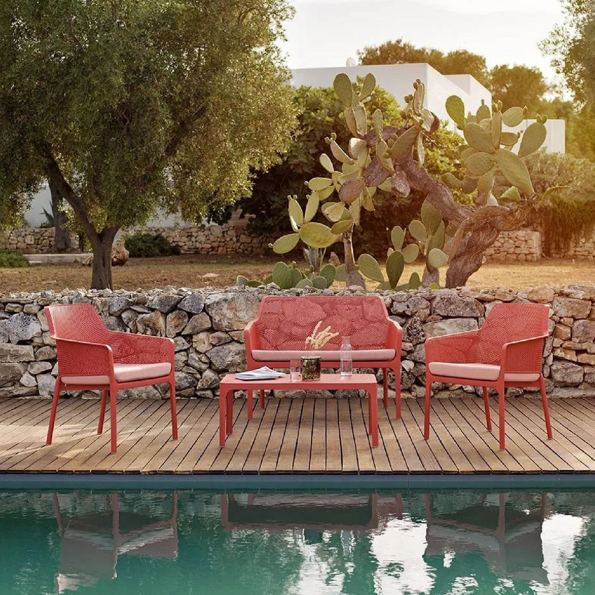   Outdoor Perforated 2-Seater Bench | Oroa.com