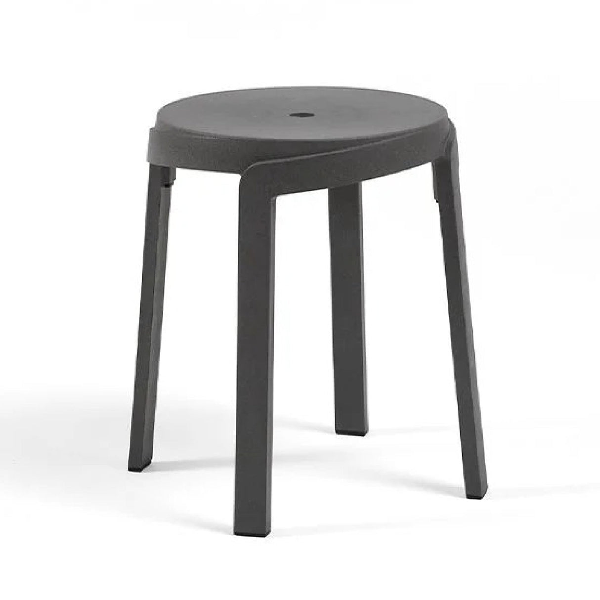   Regenerated Fiberglass Round Outdoor Stool | Oroa.com