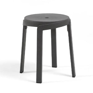   Regenerated Fiberglass Round Outdoor Stool | Oroa.com