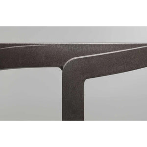   Regenerated Fiberglass Round Outdoor Stool | Oroa.com