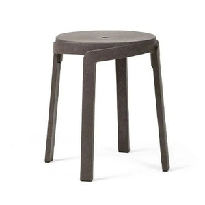   Regenerated Fiberglass Round Outdoor Stool | Oroa.com