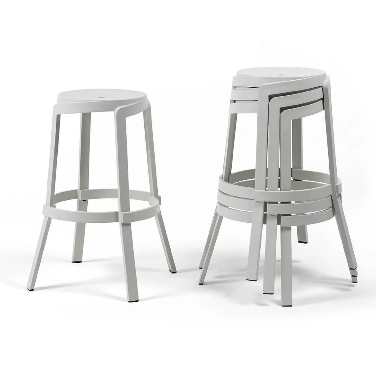   Regenerated Fiberglass Outdoor High Stool | Oroa.com