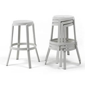   Regenerated Fiberglass Outdoor High Stool | Oroa.com