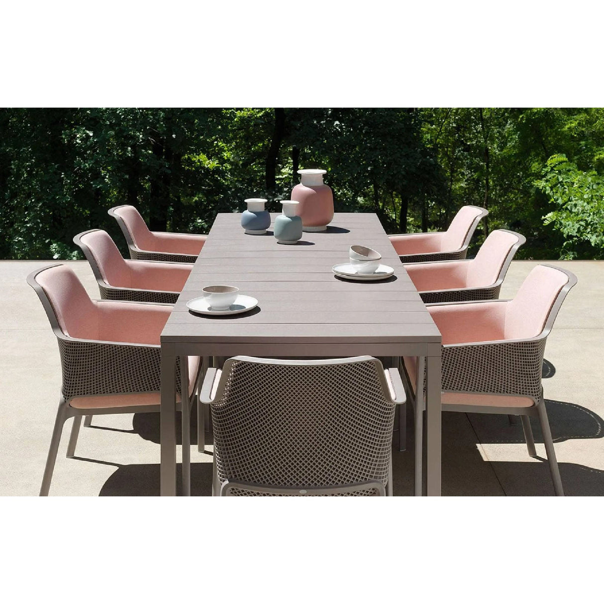   Aluminum Framed Extendible Outdoor Dining Table | Oroa.com