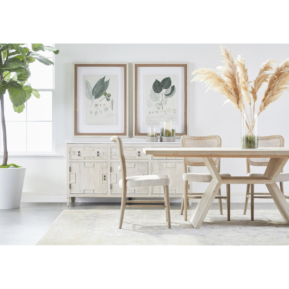   Cane-Back Dining Chair Set (2) | Oroa.com