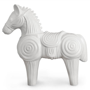 White Stoneware Horse Sculpture L | Jonathan Adler Menagerie | Oroa.com