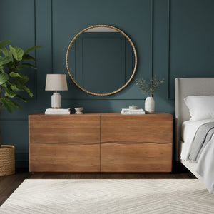 Modern European furniture - Live-Edge Acacia 4-Drawer Dresser - www.oroa.com