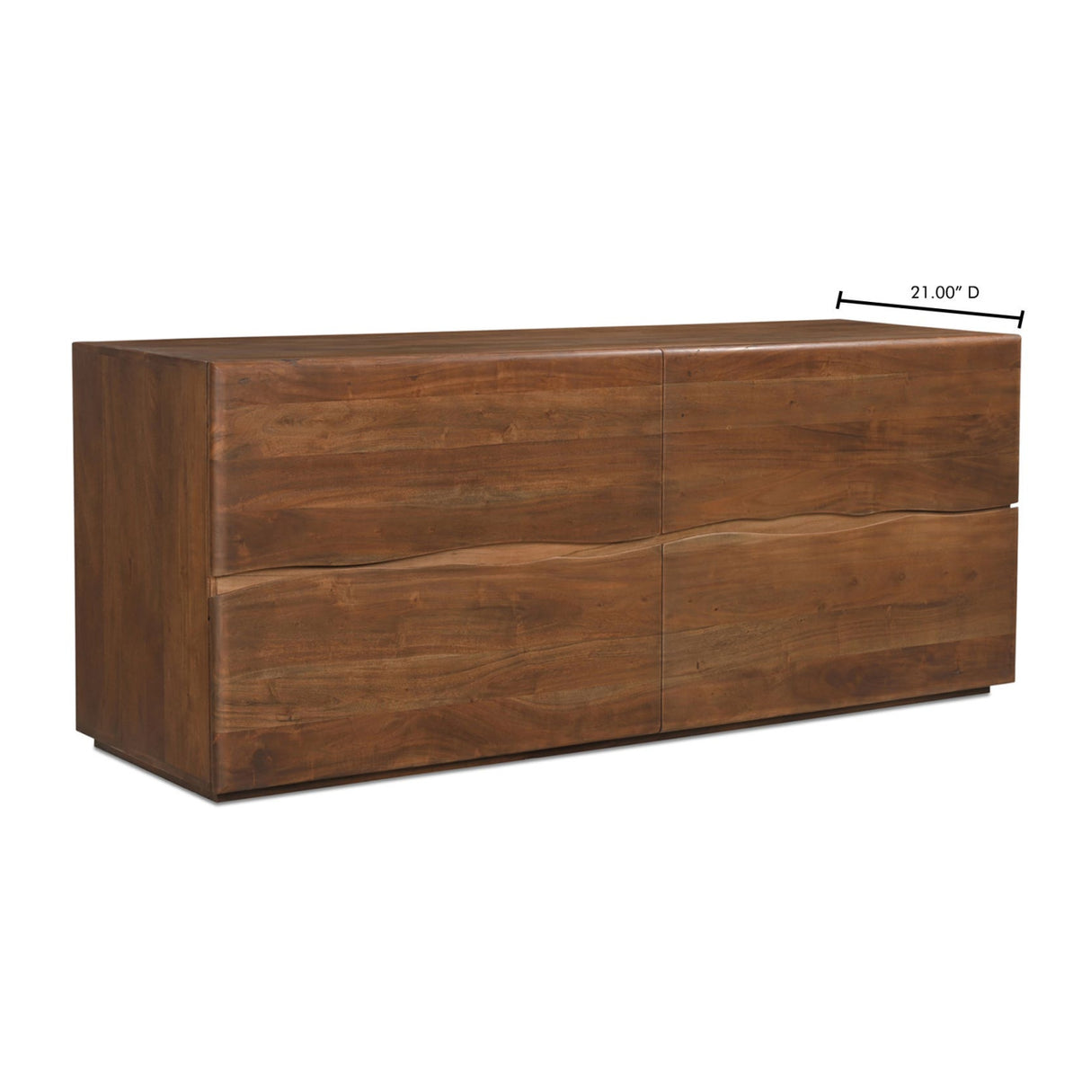 Modern European furniture - Live-Edge Acacia 4-Drawer Dresser - www.oroa.com