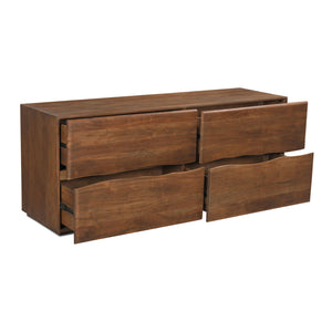 Modern European furniture - Live-Edge Acacia 4-Drawer Dresser - www.oroa.com