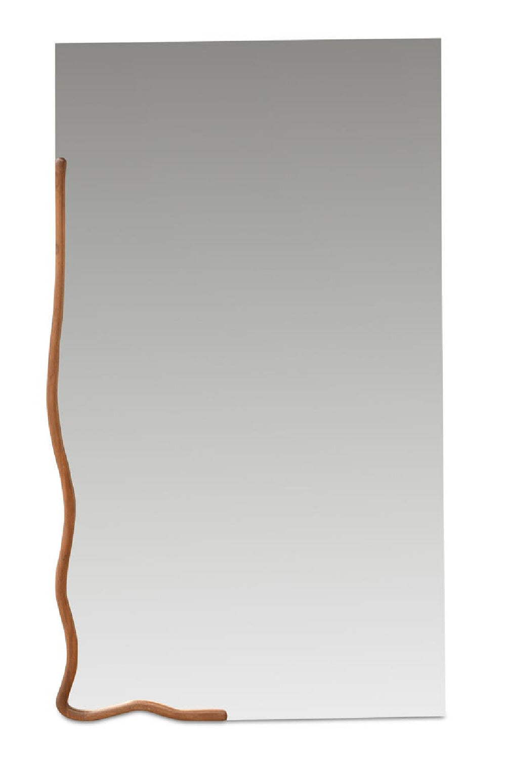 Modern European furniture - Acacia Squiggle Mirror L - www.oroa.com