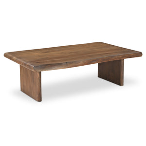 Modern European furniture - Brown Acacia Wood Coffee Table - www.oroa.com