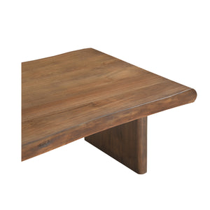Modern European furniture - Brown Acacia Wood Coffee Table - www.oroa.com