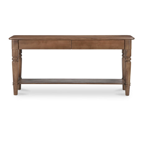 Modern European furniture - 2-Drawer Acacia Console Table - www.oroa.com