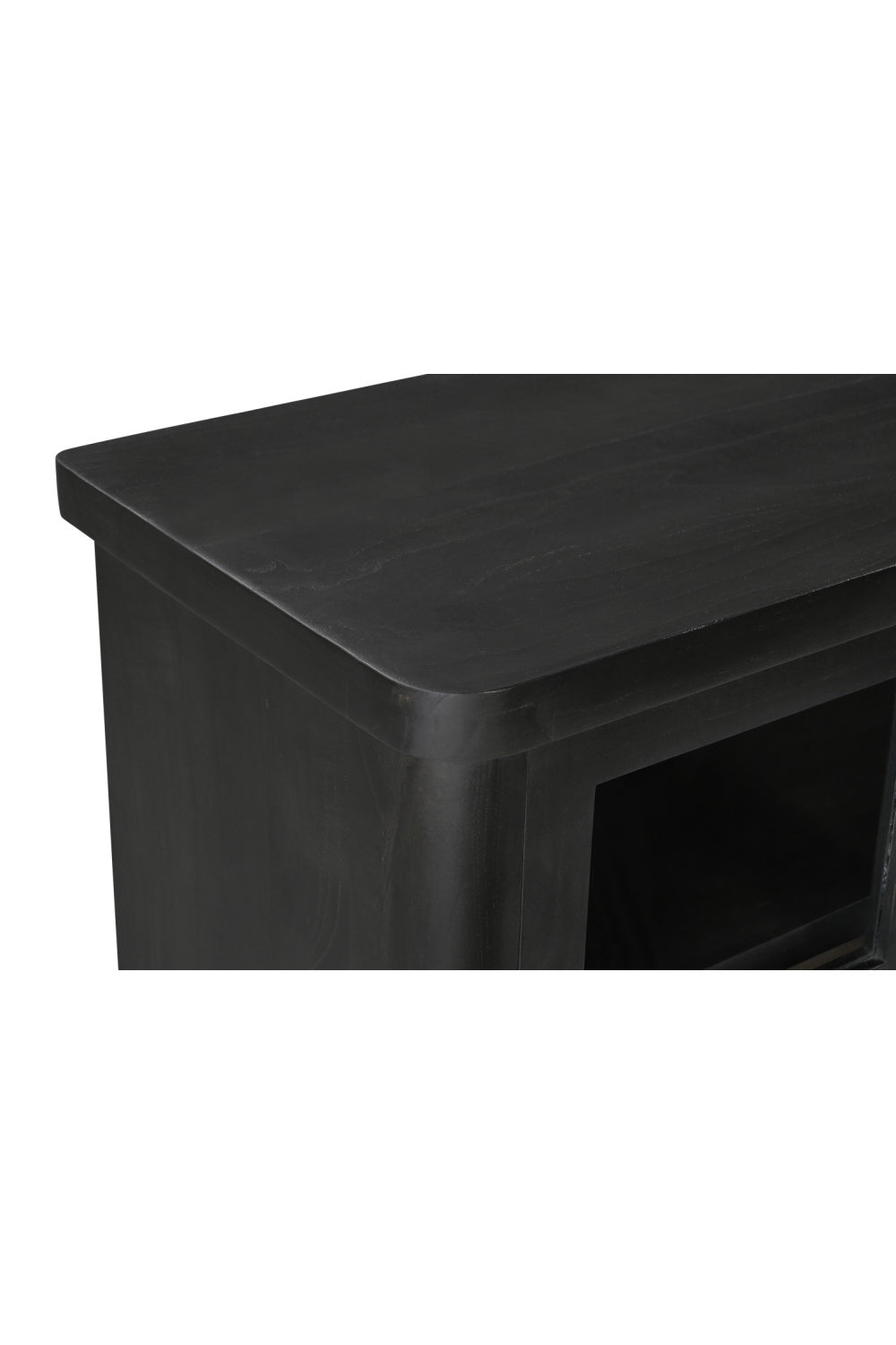 Modern European furniture - Black 4-Sliding Door Sideboard - www.oroa.com
