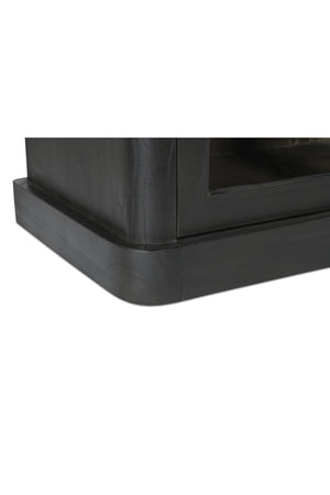 Modern European furniture - Black 4-Sliding Door Sideboard - www.oroa.com