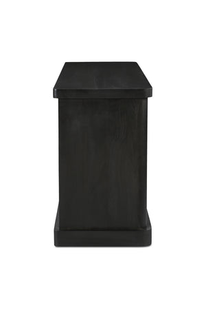 Modern European furniture - Black 4-Sliding Door Sideboard - www.oroa.com