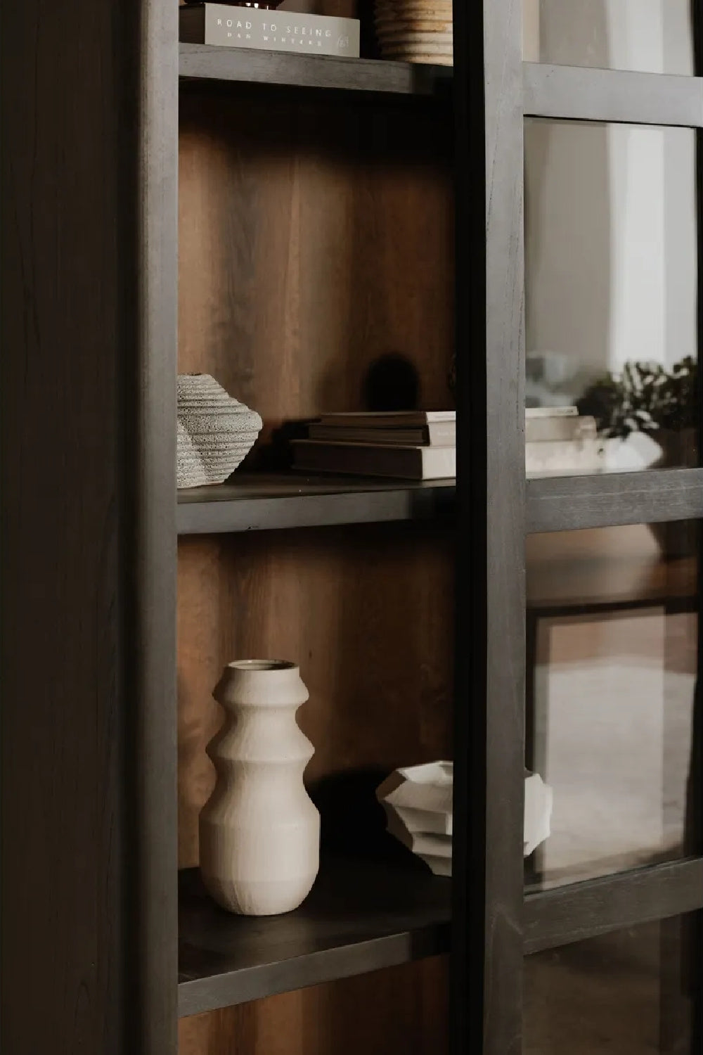   Modern European furniture - Black Sliding-Door Tall Cabinet - www.oroa.com | Oroa.com
