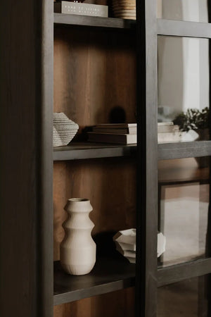   Modern European furniture - Black Sliding-Door Tall Cabinet - www.oroa.com | Oroa.com