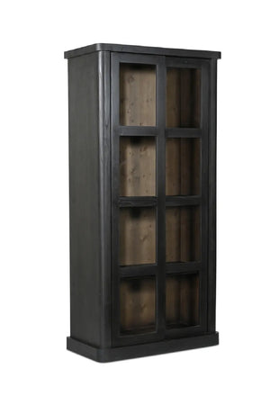   Modern European furniture - Black Sliding-Door Tall Cabinet - www.oroa.com | Oroa.com