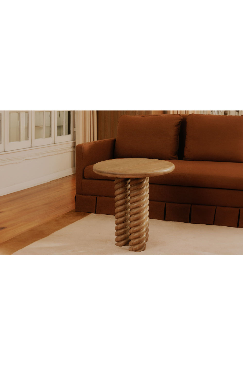   Modern European furniture - Oak Turned-Leg Side Table - www.oroa.com | Oroa.com