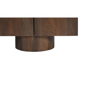 Modern European furniture - Neem Wood 6-Door Media Unit - www.oroa.com