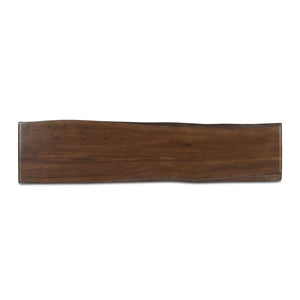 Modern European furniture - Brown Acacia Wood Dining Bench - www.oroa.com