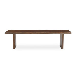 Modern European furniture - Brown Acacia Wood Dining Bench - www.oroa.com