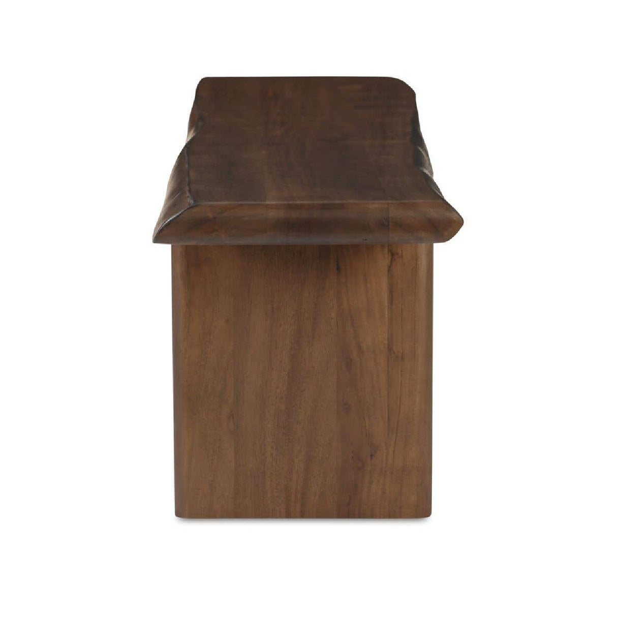 Modern European furniture - Brown Acacia Wood Dining Bench - www.oroa.com