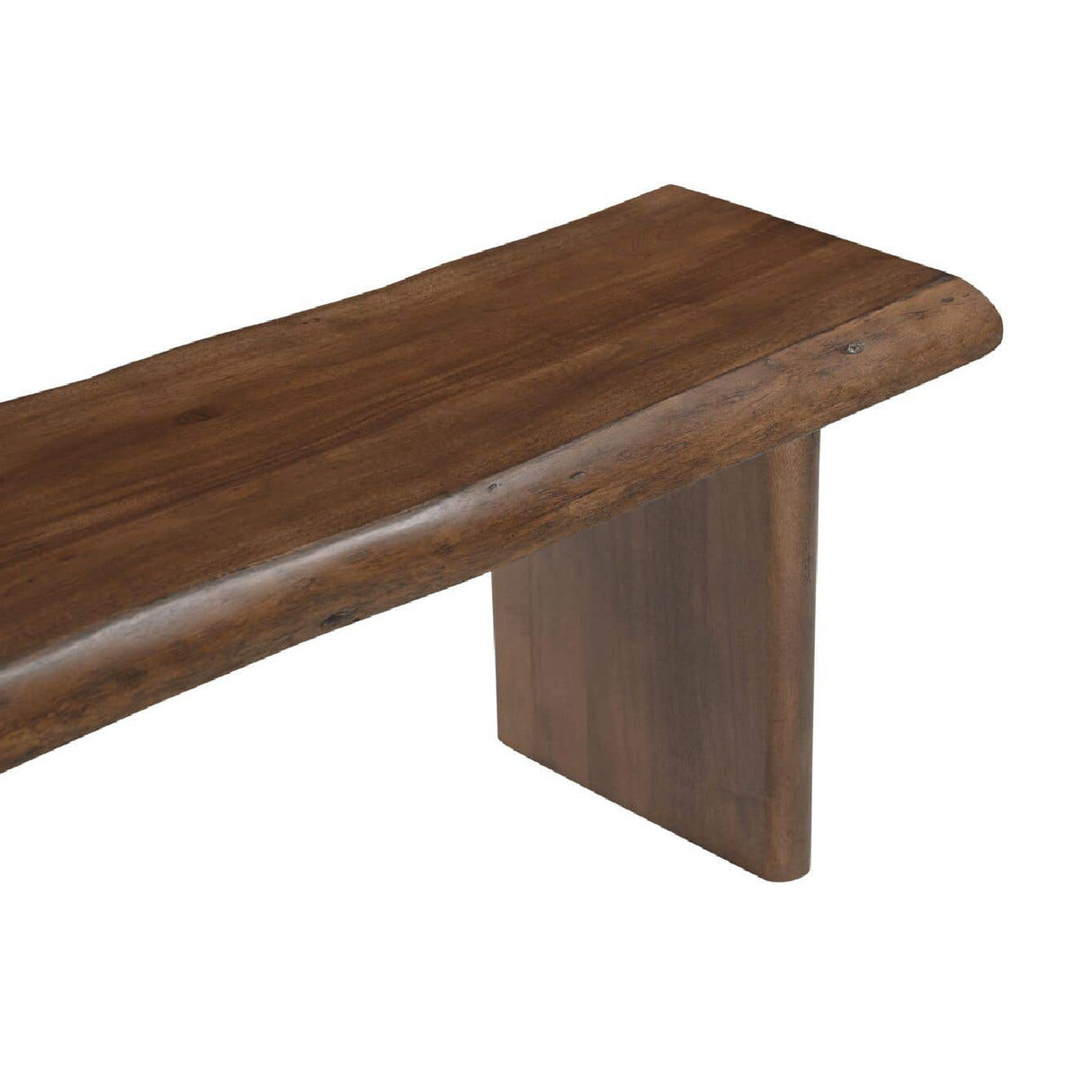 Modern European furniture - Brown Acacia Wood Dining Bench - www.oroa.com