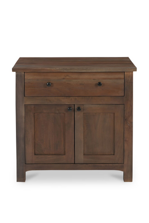   Wooden 2-Door Charging Nightstand | Oroa.com