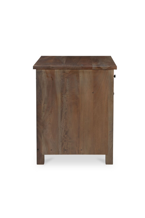   Wooden 2-Door Charging Nightstand | Oroa.com