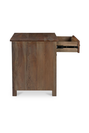   Wooden 2-Door Charging Nightstand | Oroa.com